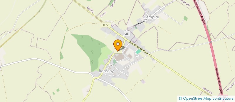 localisation de l'entreprise CTRE COM ACTION SOCIALE DE RONSSOY  RONSSOY