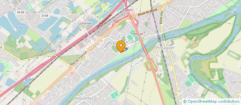 localisation de l'entreprise CTRE COM ACTION SOCIALE DE ROQUES à ROQUES