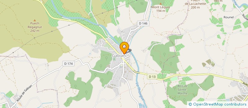 localisation de l'entreprise CTRE COM ACTION SOCIALE DE ROUJAN  ROUJAN