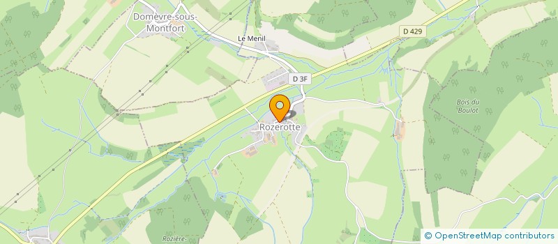 localisation de l'entreprise CTRE COM ACTION SOCIALE DE ROZEROTTE  ROZEROTTE