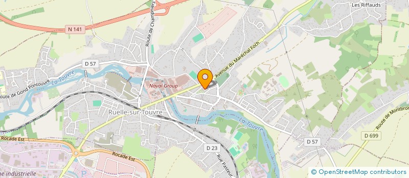 localisation de l'entreprise CTRE COM ACTION SOCIALE DE RUELLE à RUELLE-SUR-TOUVRE