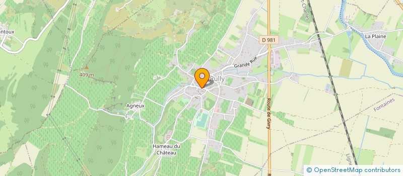 localisation de l'entreprise CTRE COM ACTION SOCIALE DE RULLY à RULLY