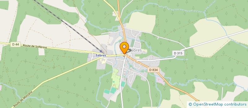 localisation de l'entreprise CTRE COM ACTION SOCIALE DE SABRES à SABRES