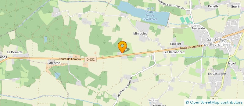 localisation de l'entreprise CTRE COM ACTION SOCIALE DE SAIGUEDE à SAIGUEDE