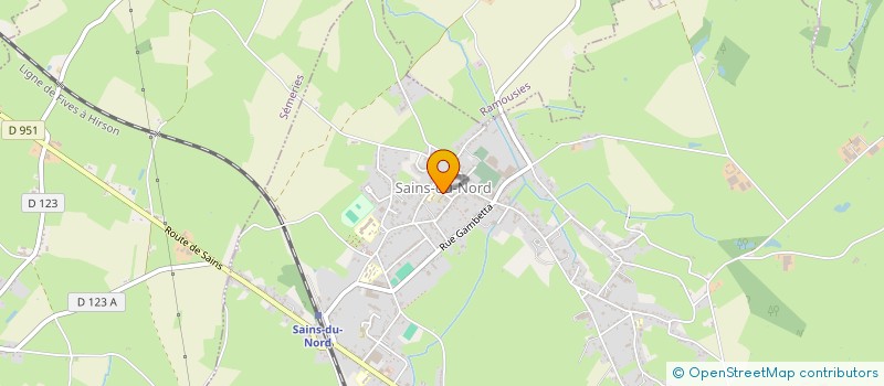 localisation de l'entreprise CTRE COM ACTION SOCIALE DE SAINS DU NORD  SAINS-DU-NORD