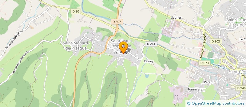 localisation de l'entreprise CTRE COM ACTION SOCIALE DE SAINT CERE à SAINT-CERE