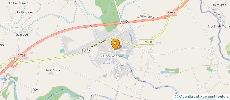 localisation de l'entreprise CTRE COM ACTION SOCIALE DE SAINT GONNERY  SAINT-GONNERY