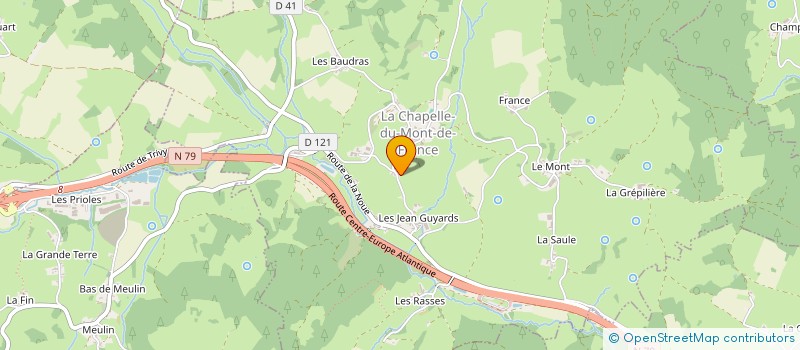 localisation de l'entreprise CTRE COM ACTION SOCIALE DE SAINT-LEGER-S  SAINT-LEGER-SOUS-LA-BUSSIERE