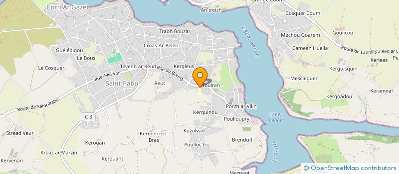 localisation de l'entreprise CTRE COM ACTION SOCIALE DE SAINT PABU  SAINT-PABU