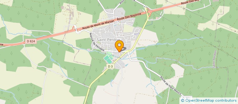 localisation de l'entreprise CTRE COM ACTION SOCIALE DE SAINT PERDON à SAINT-PERDON
