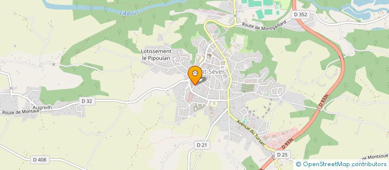 localisation de l'entreprise CTRE COM ACTION SOCIALE DE SAINT SEVER à SAINT-SEVER