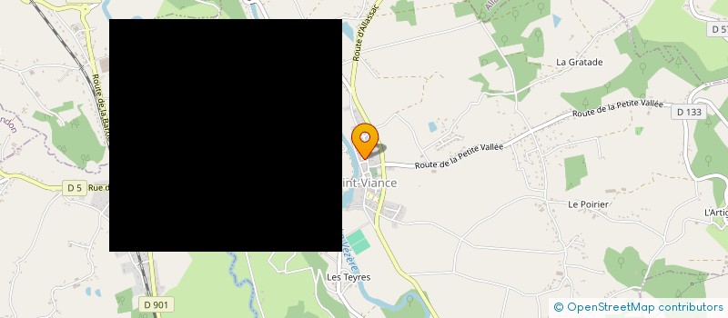 localisation de l'entreprise CTRE COM ACTION SOCIALE DE SAINT VIANCE  SAINT-VIANCE