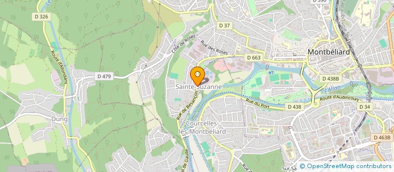 localisation de l'entreprise CTRE COM ACTION SOCIALE DE SAINTE SUZANN à SAINTE-SUZANNE