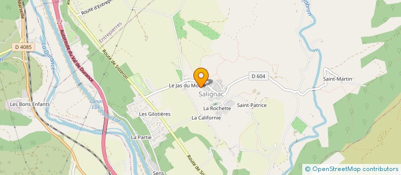 localisation de l'entreprise CTRE COM ACTION SOCIALE DE SALIGNAC à SALIGNAC
