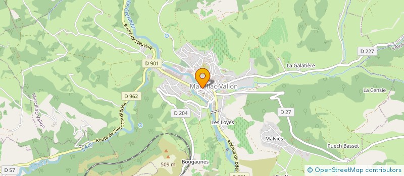 localisation de l'entreprise CTRE COM ACTION SOCIALE DE SALLES LA SOU à SALLES-LA-SOURCE