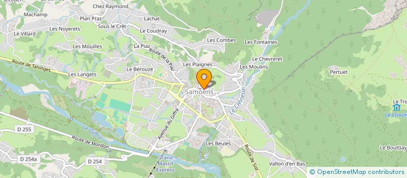 localisation de l'entreprise CTRE COM ACTION SOCIALE DE SAMOENS à SAMOENS