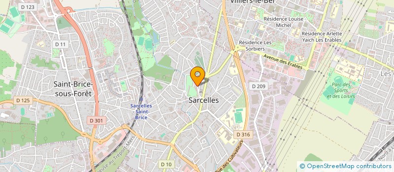 localisation de l'entreprise CTRE COM ACTION SOCIALE DE SARCELLES à SARCELLES