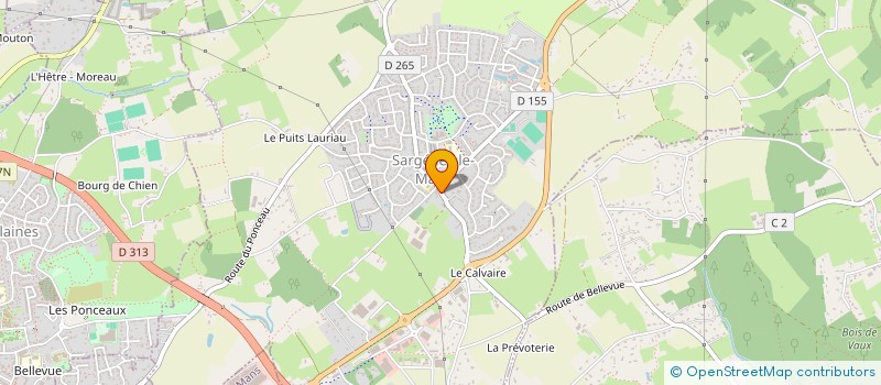 localisation de l'entreprise CTRE COM ACTION SOCIALE DE SARGE  SARGE-LES-LE-MANS