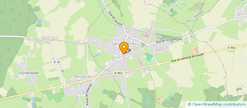 localisation de l'entreprise CTRE COM ACTION SOCIALE DE SARS POTERIES  SARS-POTERIES