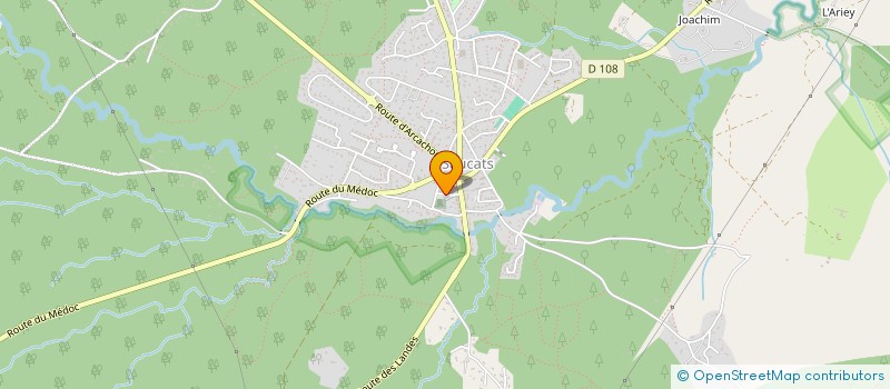 localisation de l'entreprise CTRE COM ACTION SOCIALE DE SAUCATS  SAUCATS