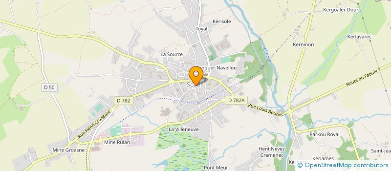 localisation de l'entreprise CTRE COM ACTION SOCIALE DE SCAER à SCAER
