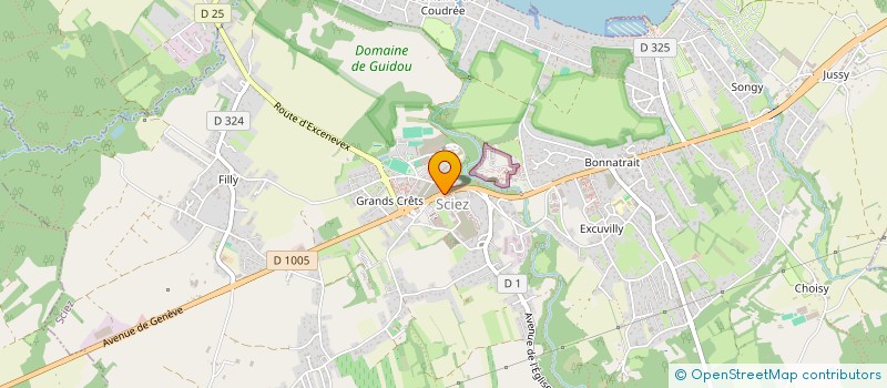 localisation de l'entreprise CTRE COM ACTION SOCIALE DE SCIEZ  SCIEZ