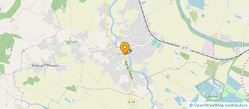 localisation de l'entreprise CTRE COM ACTION SOCIALE DE SEMALENS à SEMALENS