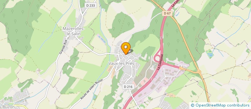 localisation de l'entreprise CTRE COM ACTION SOCIALE DE SERRE LES SAP  SERRE-LES-SAPINS