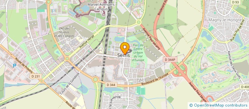 localisation de l'entreprise CTRE COM ACTION SOCIALE DE SERRIS  SERRIS