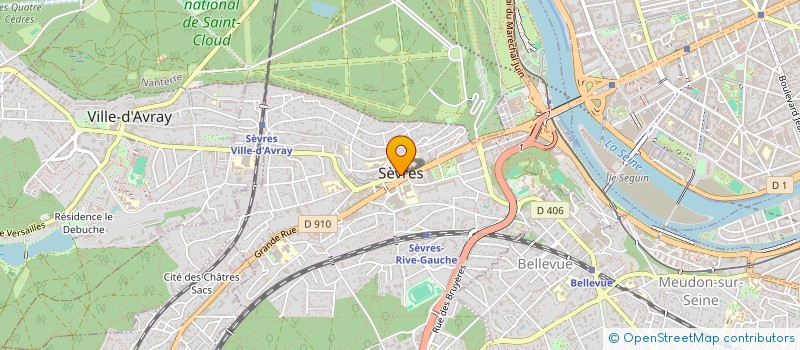 localisation de l'entreprise CTRE COM ACTION SOCIALE DE SEVRES à SEVRES