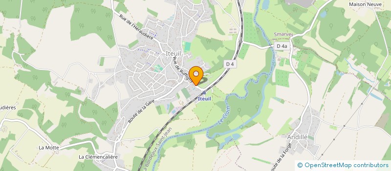 localisation de l'entreprise CTRE COM ACTION SOCIALE DE SMARVES  SMARVES