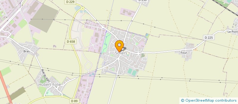 localisation de l'entreprise CTRE COM ACTION SOCIALE DE SOLIERS  SOLIERS