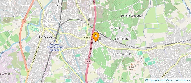 localisation de l'entreprise CTRE COM ACTION SOCIALE DE SORGUES à SORGUES