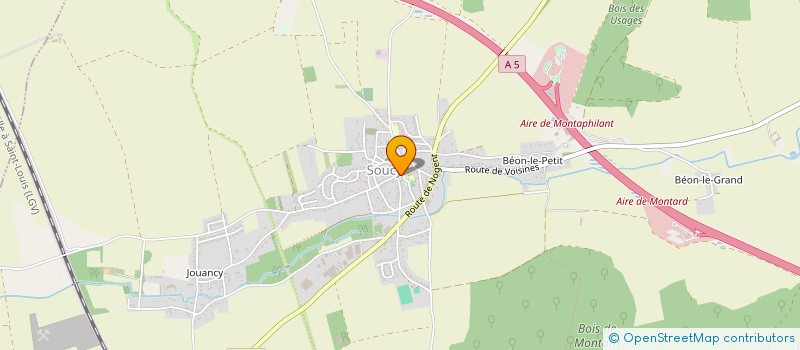 localisation de l'entreprise CTRE COM ACTION SOCIALE DE SOUCY  SOUCY