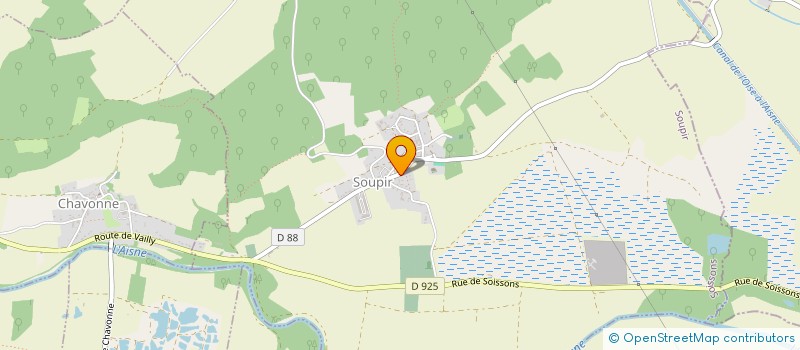 localisation de l'entreprise CTRE COM ACTION SOCIALE DE SOUPIR à SOUPIR