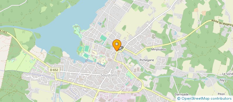 localisation de l'entreprise CTRE COM ACTION SOCIALE DE SOUSTONS  SOUSTONS