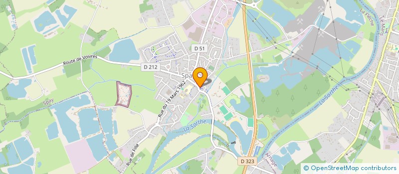 localisation de l'entreprise CTRE COM ACTION SOCIALE DE SPAY  SPAY