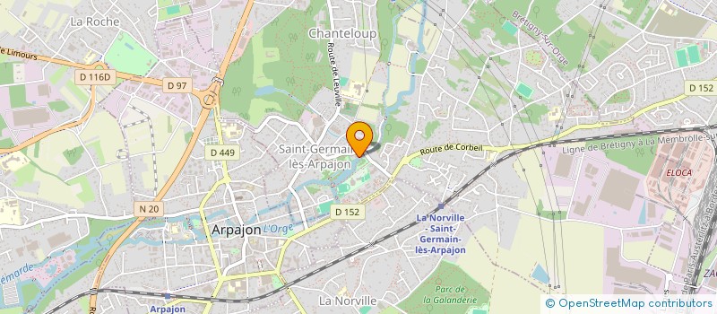 localisation de l'entreprise CTRE COM ACTION SOCIALE DE ST GERMAIN à SAINT-GERMAIN-LES-ARPAJON