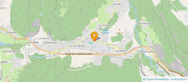 localisation de l'entreprise CTRE COM ACTION SOCIALE DE ST JEOIRE  SAINT-JEOIRE