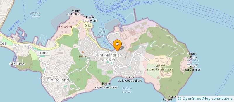localisation de l'entreprise CTRE COM ACTION SOCIALE DE ST MANDRIER à SAINT-MANDRIER-SUR-MER