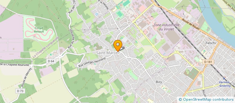 localisation de l'entreprise CTRE COM ACTION SOCIALE DE ST MARCEL à SAINT-MARCEL