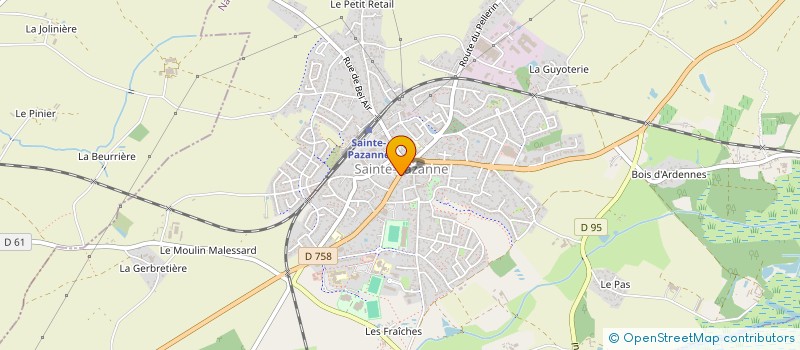 localisation de l'entreprise CTRE COM ACTION SOCIALE DE STE PAZANNE à SAINTE-PAZANNE