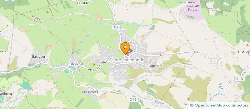 localisation de l'entreprise CTRE COM ACTION SOCIALE DE STE RADEGONDE à SAINTE-RADEGONDE