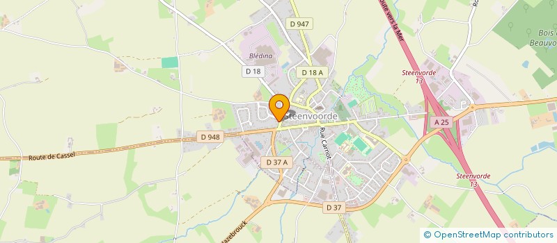 localisation de l'entreprise CTRE COM ACTION SOCIALE DE STEENVOORDE  STEENVOORDE