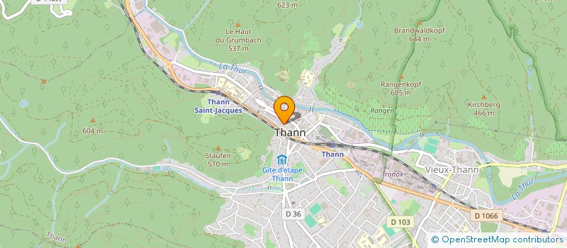 localisation de l'entreprise CTRE COM ACTION SOCIALE DE THANN à THANN