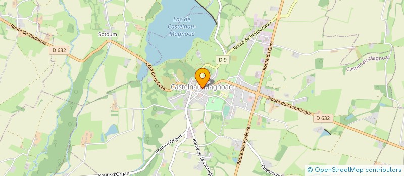 localisation de l'entreprise CTRE COM ACTION SOCIALE DE THERMES MAGNO  THERMES-MAGNOAC