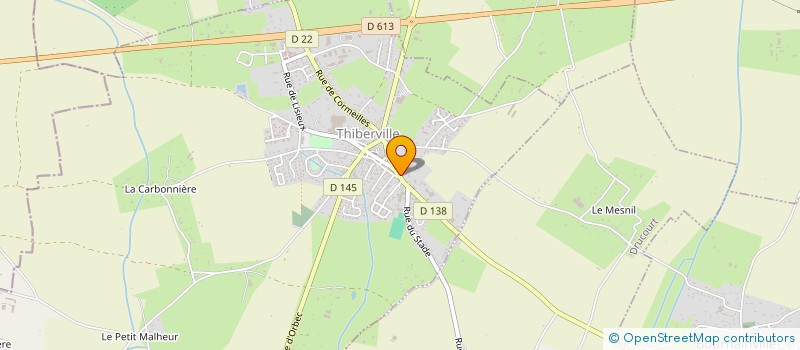 localisation de l'entreprise CTRE COM ACTION SOCIALE DE THIBERVILLE  THIBERVILLE