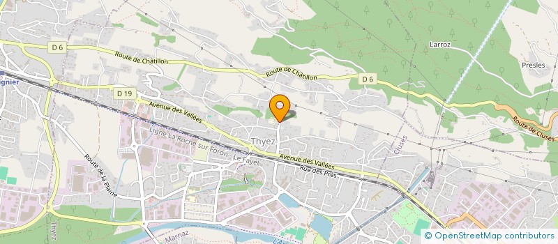 localisation de l'entreprise CTRE COM ACTION SOCIALE DE THYEZ  THYEZ