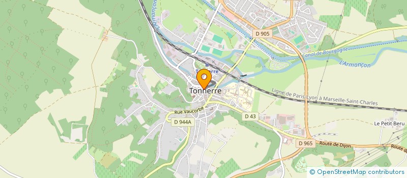 localisation de l'entreprise CTRE COM ACTION SOCIALE DE TONNERRE à TONNERRE