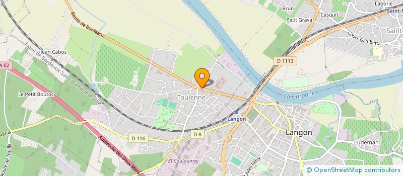 localisation de l'entreprise CTRE COM ACTION SOCIALE DE TOULENNE  TOULENNE